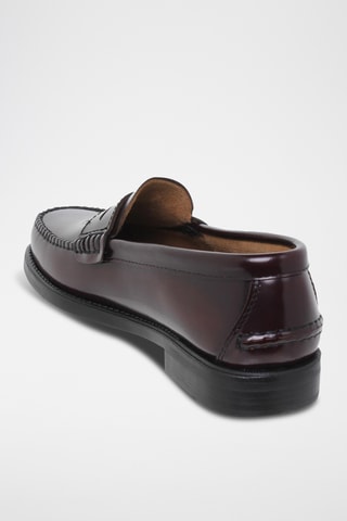 Leren Mocassins - Bordeauxrood