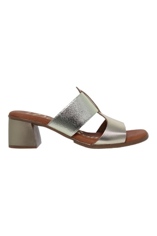 Mules à talons en cuir Blusandal - Doré