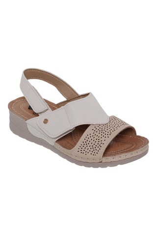 Sandales compensées Blusandal - Beige