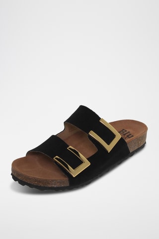 Nubuck Muiltjes - Zwart