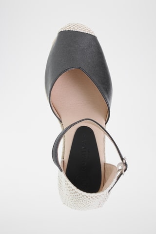 Espadrilles met Sleehak - Zwart
