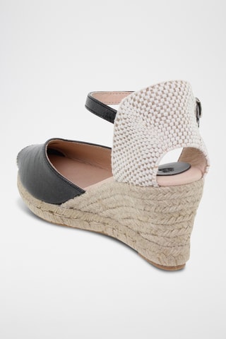 Espadrilles met Sleehak - Zwart