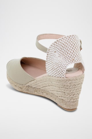 Espadrilles met Sleehak - Zilverkleurig