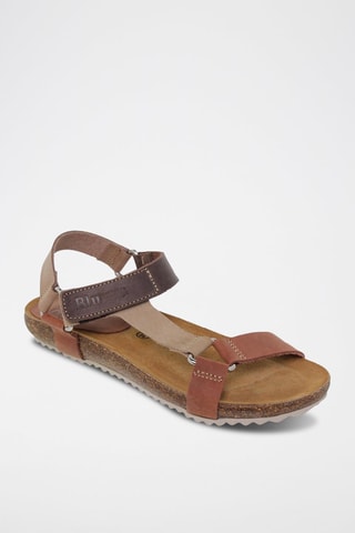 Sandales en cuir - Marron