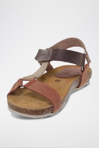 Sandales en cuir - Marron