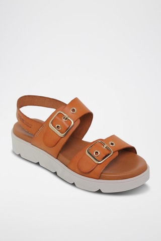 Sandales en cuir  Blusandal - Marron