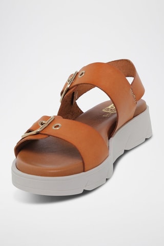 Sandales en cuir  Blusandal - Marron