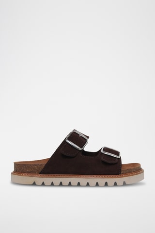 Nubuck Muiltjes - Bruin