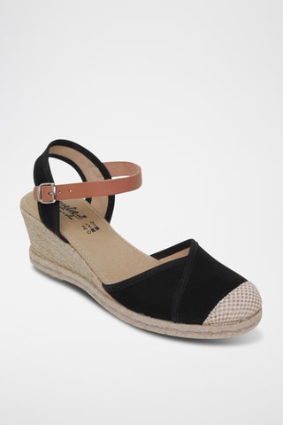 Espadrilles met Sleehak - Zwart