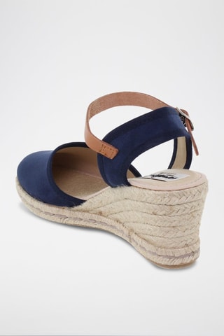 Espadrilles met Sleehak Blusandal - Blauw