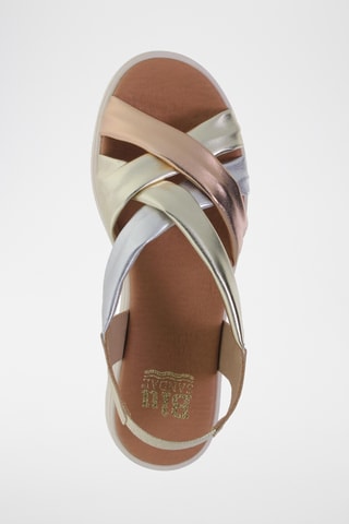 Leren Sandalen - Zilverkleurig