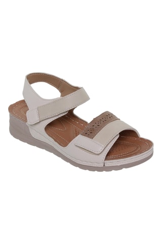 Sandales compensées Blusandal - Beige
