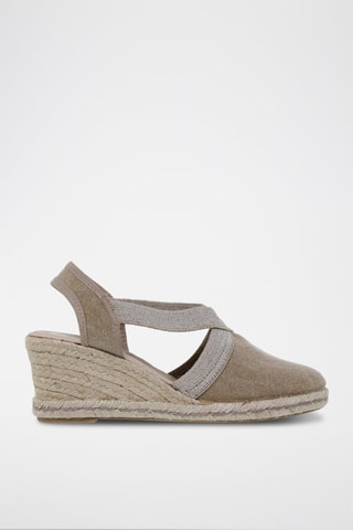 Espadrilles met Sleehak Blusandal - 