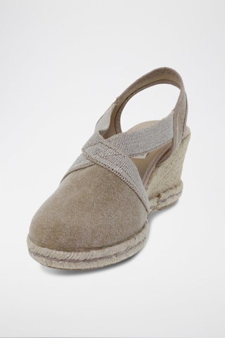 Espadrilles met Sleehak Blusandal - 