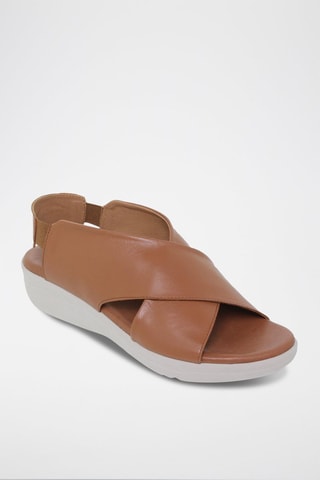 Sandales en cuir  Blusandal - Marron