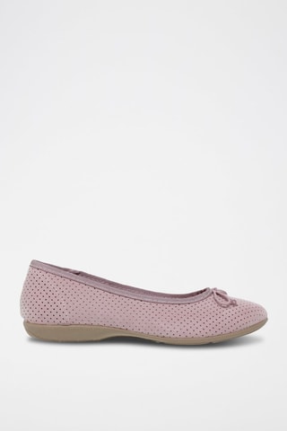 Leren Ballerina's Blusandal - 