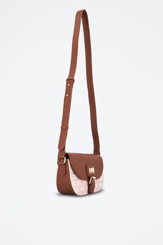 Sac bandoulière Alice - Marron et rose
