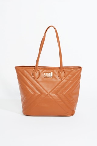 Cabas et pochette Sara - Camel