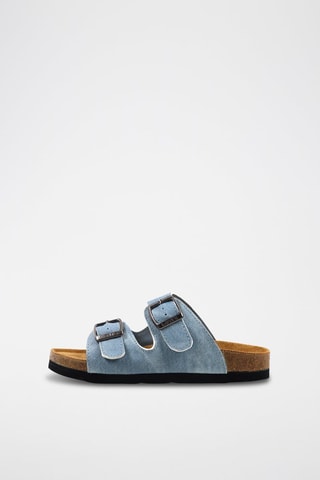 Mules en jean Meeks JR N - Ciel