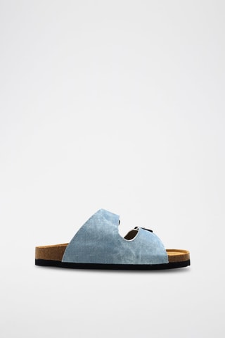 Mules en jean Meeks JR N - Ciel