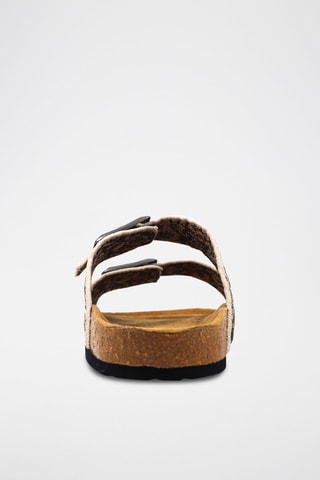 Mules Meeks JR N - Beige et noir