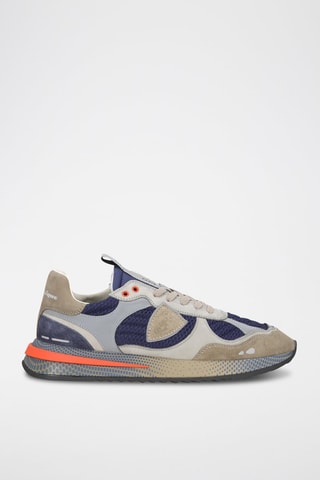 Baskets en cuir - Bleu