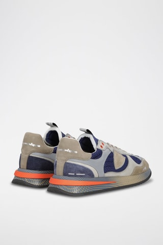 Baskets en cuir - Bleu