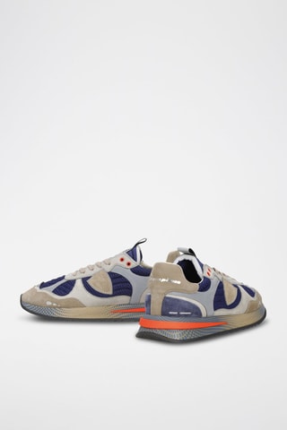 Baskets en cuir - Bleu