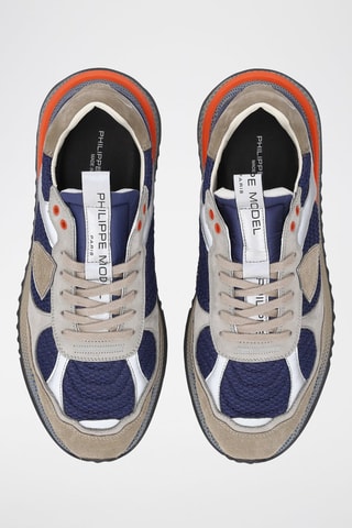 Baskets en cuir - Bleu
