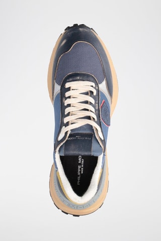 Baskets en cuir - Bleu