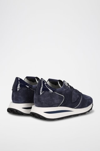 Baskets en cuir de chèvre - Bleu marine