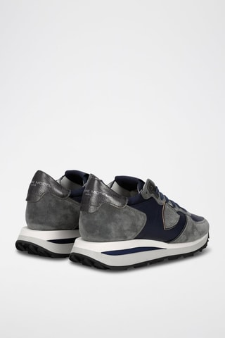 Baskets en cuir - Bleu marine