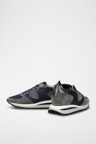 Baskets en cuir - Bleu marine