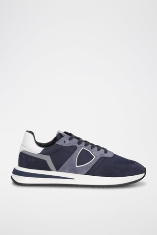 Baskets en cuir - Bleu marine