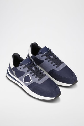 Baskets en cuir - Bleu marine