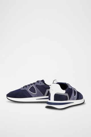 Baskets en cuir - Bleu marine