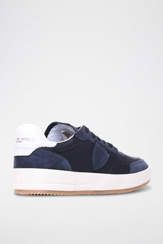 Baskets en cuir - Bleu marine