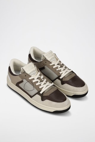 Baskets en cuir - Marron