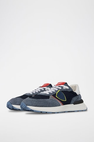 Baskets en cuir - Bleu marine