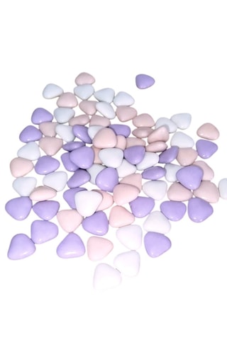 Cœurs choco 70% cacao - Blanc, rose et violet - 220 g