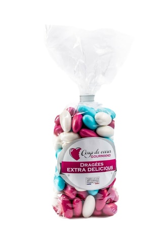 Dragée amande 28% - Multicolore - 500 g