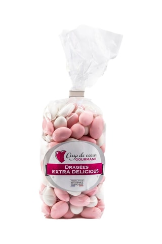 Dragée amande 28% - Blanc et rose - 500 g