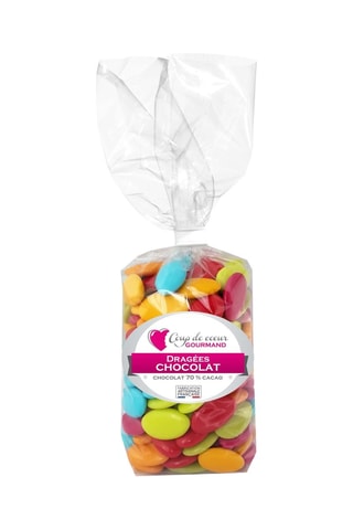 Dragée chocolat 70% cacao - Flashy - 500 g