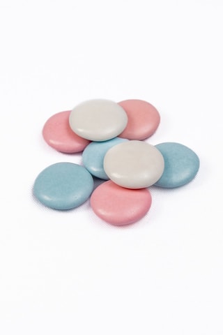 Palets chocolat 70% cacao - Blanc, rose et bleu - 500 g