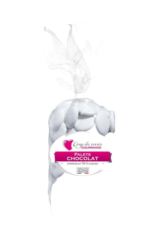 Palets chocolat 70% cacao - Blanc - 500 g