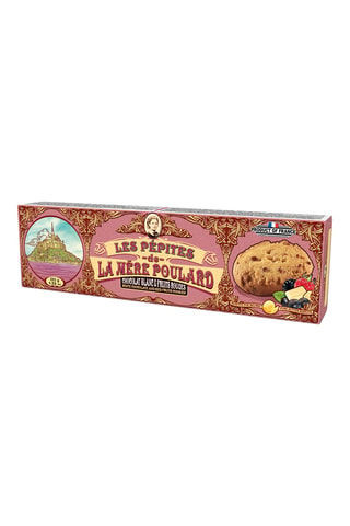 Les Pépites fruits rouges chocolat blanc de la mère Poularde - 8 biscuits
