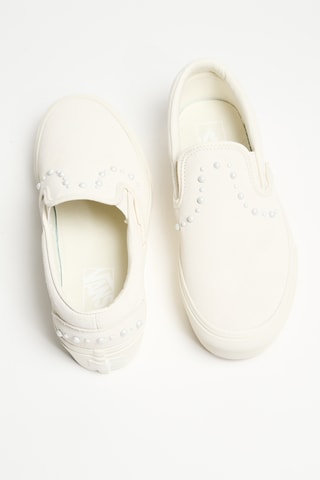 Slip-on plateformes en nubuck Classic Slip-On Platform - Blanc