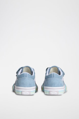 Baskets en cuir Old Skool V Heart - Bleu clair - Vans
