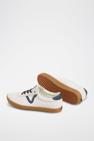 Baskets en cuir Sport Low - Ecru - Vans