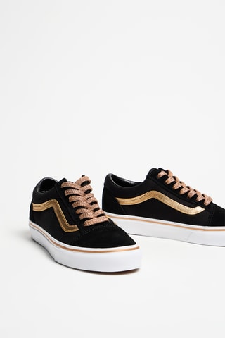 Baskets en nubuck Old Skool - Noir et doré